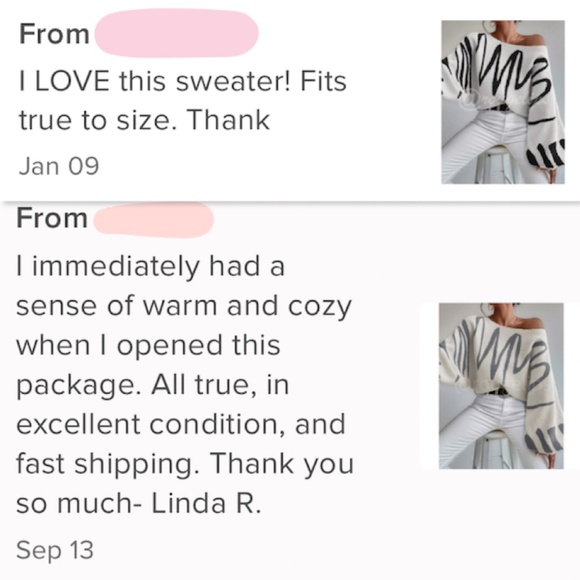 Knit Graphic Pullover Sweater Beige Brown Bishop Sleeve Stretchy - Picture 9 of 11